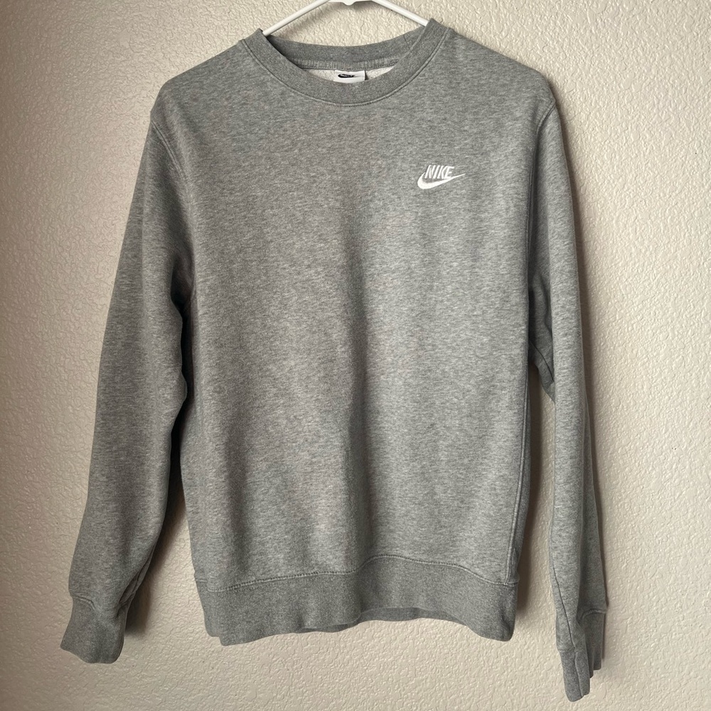 Nike Gray Crewneck Sweatshirt, XS